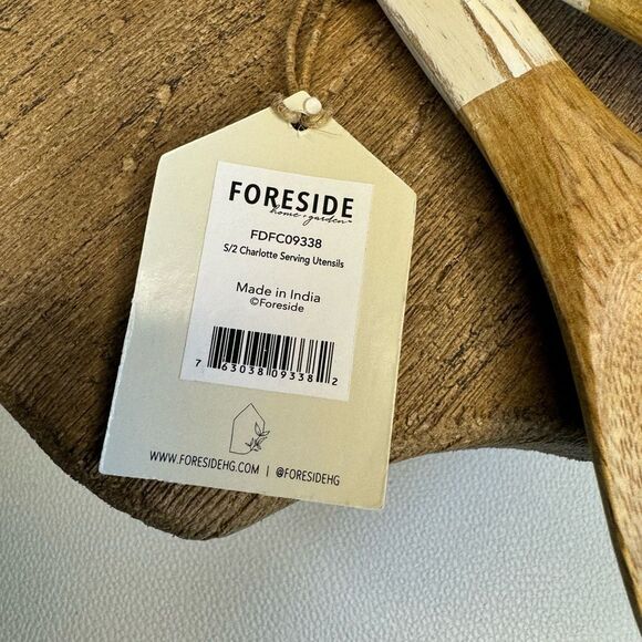 Wood Serving Spoons Flower Home Decor Kitchen FAST SHIP NEW - Picture 5 of 6